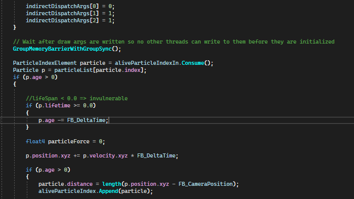 This is the simulation compute shader